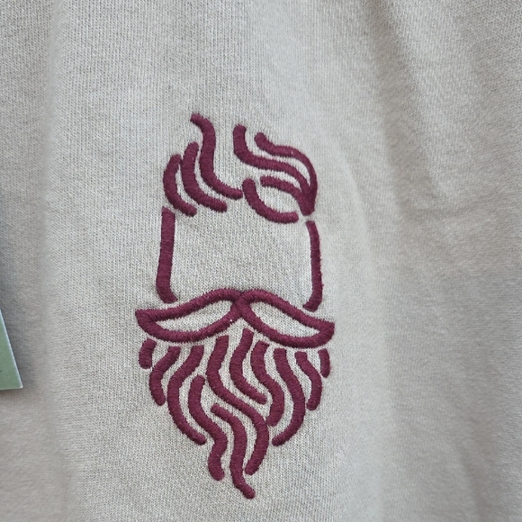 Beige Sweatshirt with Red Logo - Picture 2 of 4